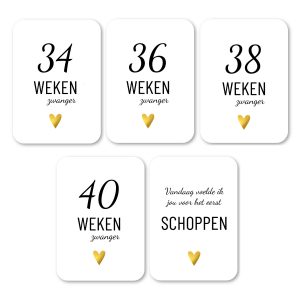 Mijlpaalkaarten zwanger