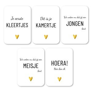 Mijlpaalkaarten babies