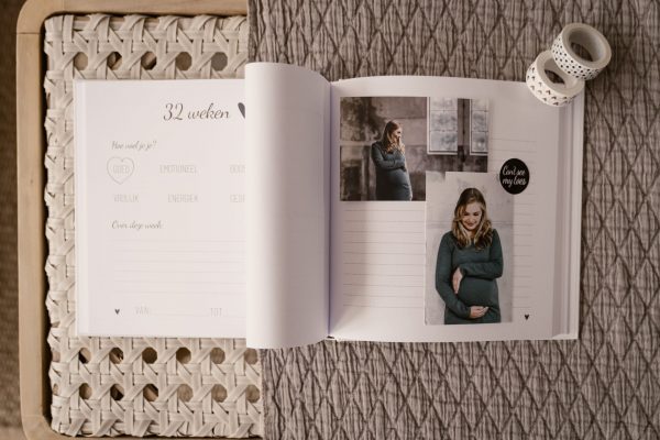Invulboek binnenkant 32 weken zwanger