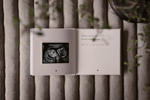 Echo fotoboek zwangerschapsdagboek binnenkant